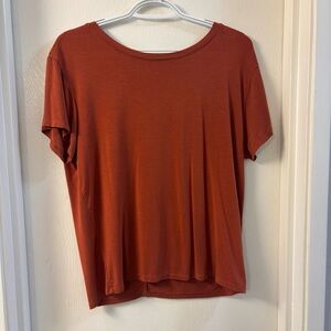 Prana Short Sleeve Rust Tee